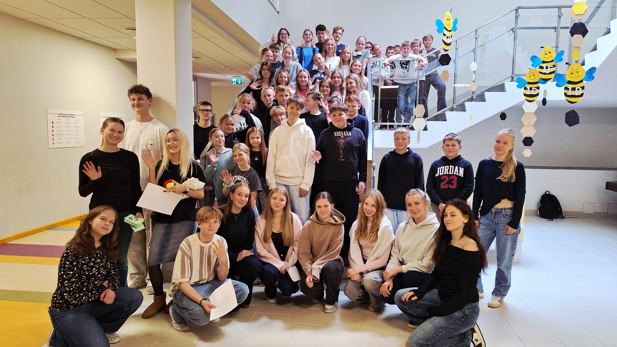 Skolēnu pašpārvalde un vietnieki pasākumā